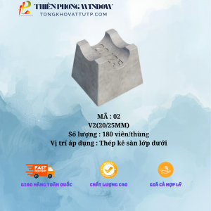 CON KÊ SÀN DƯỚI BÊ TÔNG V2 (20-25mm), 180 viên/thùng, sử dụng được 50m2