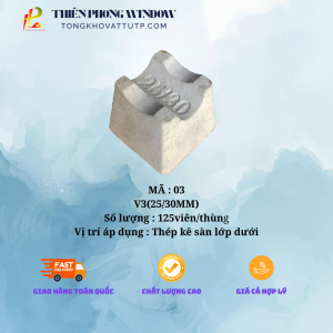 CON KÊ SÀN DƯỚI BÊ TÔNG V3 (25-30mm), 125 viên/thùng, sử dụng được 50m2