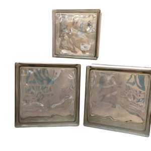 GẠCH KÍNH LẤY SÁNG INDONESIA SÓNG NƯỚC 19*19*8CM