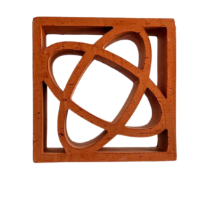 GẠCH BÔNG GIÓ ĐẤT NUNG MẪU 002 20*20*6CM