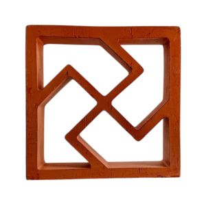 GẠCH BÔNG GIÓ ĐẤT NUNG MẪU 004 20*20*6CM