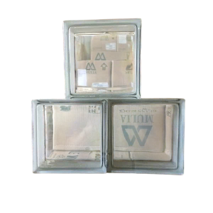 GẠCH KÍNH LẤY SÁNG INDONESIA TRẮNG TRONG SUỐT 19*19*8CM