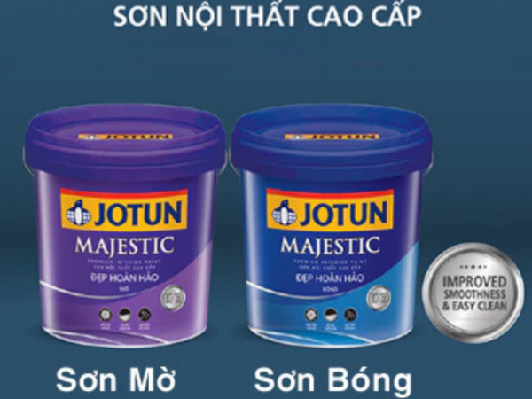 Sơn nội thất JOTUN Majestic. Có độ bóng ánh ngọc trai tuyệt đẹp