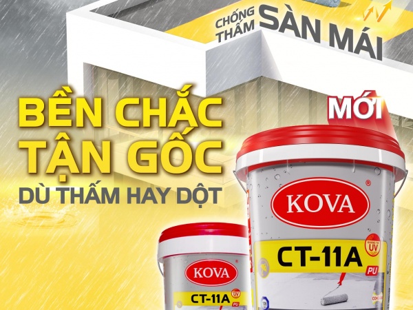 KOVA CT-11A PU - CHỐNG THẤM SÀN MÁI THÙNG 22KG