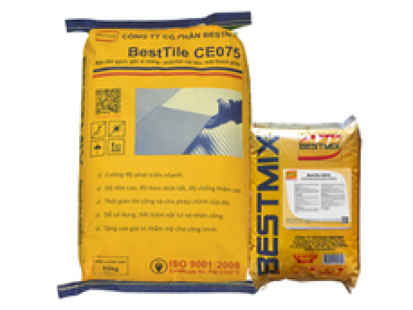 BestTile CE075 Keo dán gạch gốc xi măng-polymer cải tiến, 1 thành phần - 25KG/BAO