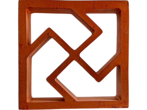 GẠCH BÔNG GIÓ ĐẤT NUNG MẪU 004 20*20*6CM