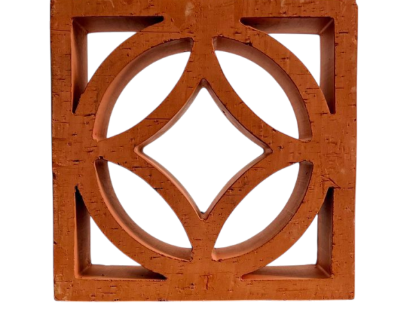 GẠCH BÔNG GIÓ ĐẤT NUNG MẪU 006 20*20*6CM