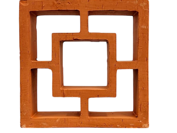 GẠCH BÔNG GIÓ ĐẤT NUNG MẪU 001 20*20*6CM