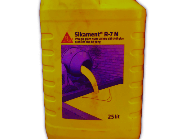 Sikament r7n (25 lít) : phụ gia giảm nước và kéo dài thời gian ninh kết cho bê tông