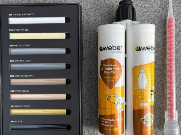 Keo chà ron gốc Epoxy 2 thành phần chống thấm, chịu lực cho công trình