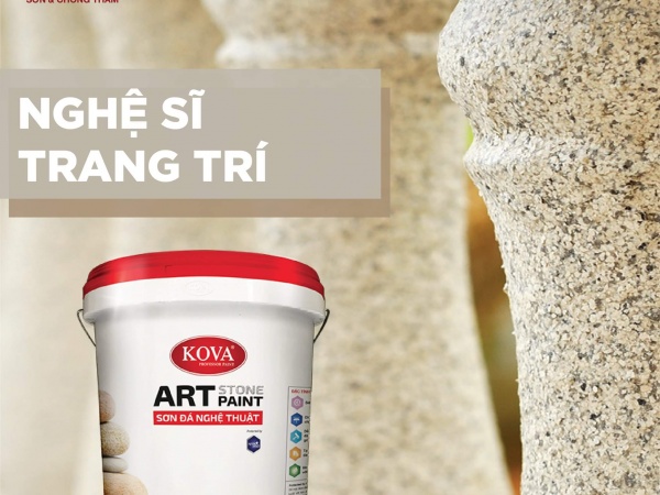 SƠN GIẢ ĐÁ NGHỆ THUẬT KOVA ART STONE 20KG/THÙNG